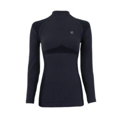Cavallo CavalEmica Seamless Shirt -Royal Horse Outfitters emica seamless standing collar dark blue front 4295 cavallo 73723.1729034940