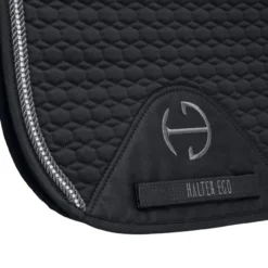 Halter Ego Crystal European Cotton Dressage Pad -Royal Horse Outfitters euro cotton drsg crystal black detail EUROPEAN COTTON XTL halter ego 08938.1740706348