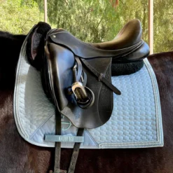 Halter Ego Crystal European Cotton Dressage Pad -Royal Horse Outfitters euro cotton drsg crystal light blue saddle EUROPEAN COTTON XTL halter ego 53227.1740706348