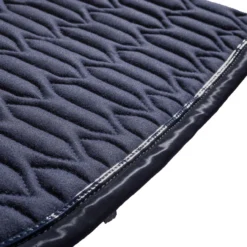 Kavalkade Exclusive Patent Trim Dressage Pad -Royal Horse Outfitters exclusive drsg pad patent navy detail 116 06 D NAVY kavalkade 81583.1748909729