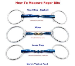 Fager Milton Sweet Iron Fixed Ring Bradoon -Royal Horse Outfitters fager bit measure guide mtf 09860.1717538224