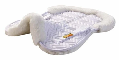 Fleeceworks Classic Rolled Edge Sheepskin Half Pad 3 Fleeceworks Classic Rolled Edge Sheepskin Half Pad
