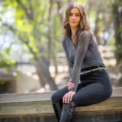 Kastel Denmark Floral Lace Raglan Sleeve Shirt 14 Kastel Denmark Floral Lace Raglan Sleeve Shirt -Royal Horse Outfitters floral lace raglan sleeve slate lifestyle LF25LSLT kastel 09910.1755742190