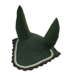 USG Fly Bonnets -Royal Horse Outfitters fly veil dark green brown usg 09652.1589058243