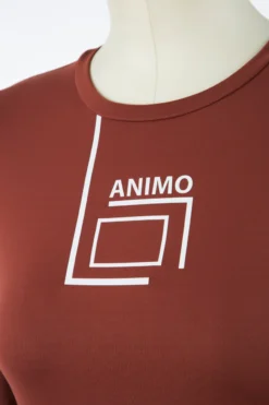 Animo Freya Logo Tech Jersey Shirt -Royal Horse Outfitters freya logo jersey ls granato detail FREYA 23W 59G animo 24432.1712845169