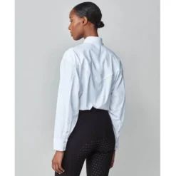 Yagya Front Tie Riding Shirt -Royal Horse Outfitters front tie riding shirt white back web yagya 14770.1725909578