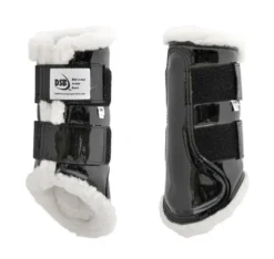 DSB Glossy Patent Dressage Sport Boot 11 DSB Glossy Patent Dressage Sport Boot -Royal Horse Outfitters glossy black boots white fleece pair dsb 59157.1592335965