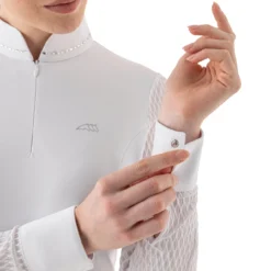 Equiline Golig Long Sleeve Competition Shirt 12 Equiline Golig Long Sleeve Competition Shirt -Royal Horse Outfitters golig comp ls white detail sleeve EW124 H00933 equiline 58180.1729355095