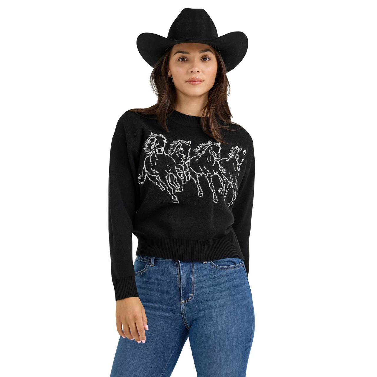 Wrangler Horse Intarsia Sweater 4 Wrangler Horse Intarsia Sweater - Image 2