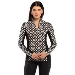 Goode Rider Ideal LS Show Shirt FW25 -Royal Horse Outfitters ideal show shirt ls blk flwr front 18040 2076 goode rider 11436.1757638358
