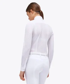 Cavalleria Toscana Jacquard Sheer Competition Shirt 13 Cavalleria Toscana Jacquard Sheer Competition Shirt -Royal Horse Outfitters jacquard sheer LS white back CAD251 PA083 0101 CT 49970.1721953431