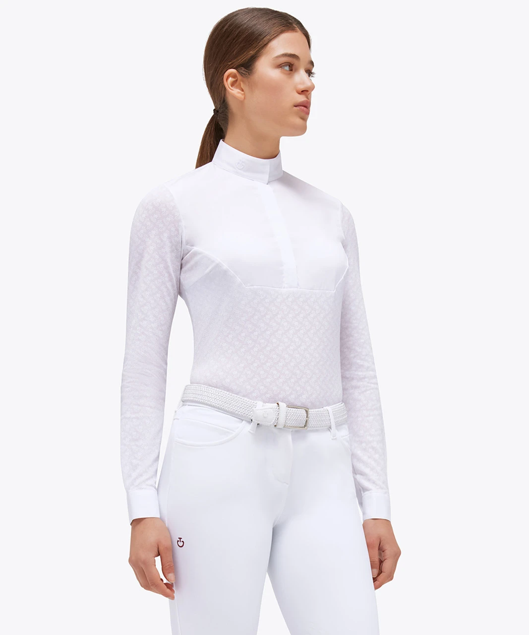 Cavalleria Toscana Jacquard Sheer Competition Shirt 4 Cavalleria Toscana Jacquard Sheer Competition Shirt - Image 2