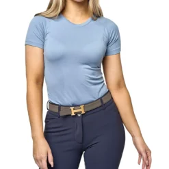 TKEQ Kennedy Seamless 2.0 SS Shirt -Royal Horse Outfitters kennedy seamless 2.0 ss denim front KENNEDY 2.0 SS tkeq 61063.1752111192