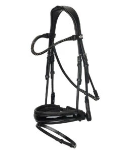 LeMieux Kudos Patent Dressage Bridle 16 LeMieux Kudos Patent Dressage Bridle -Royal Horse Outfitters kudos patent snaffle blk blk IT03552 lemieux 53568.1721447136