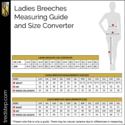 Tredstep Evolute Full Seat Breeches -Royal Horse Outfitters ladies breeches size guide tredstep 84199.1746213289