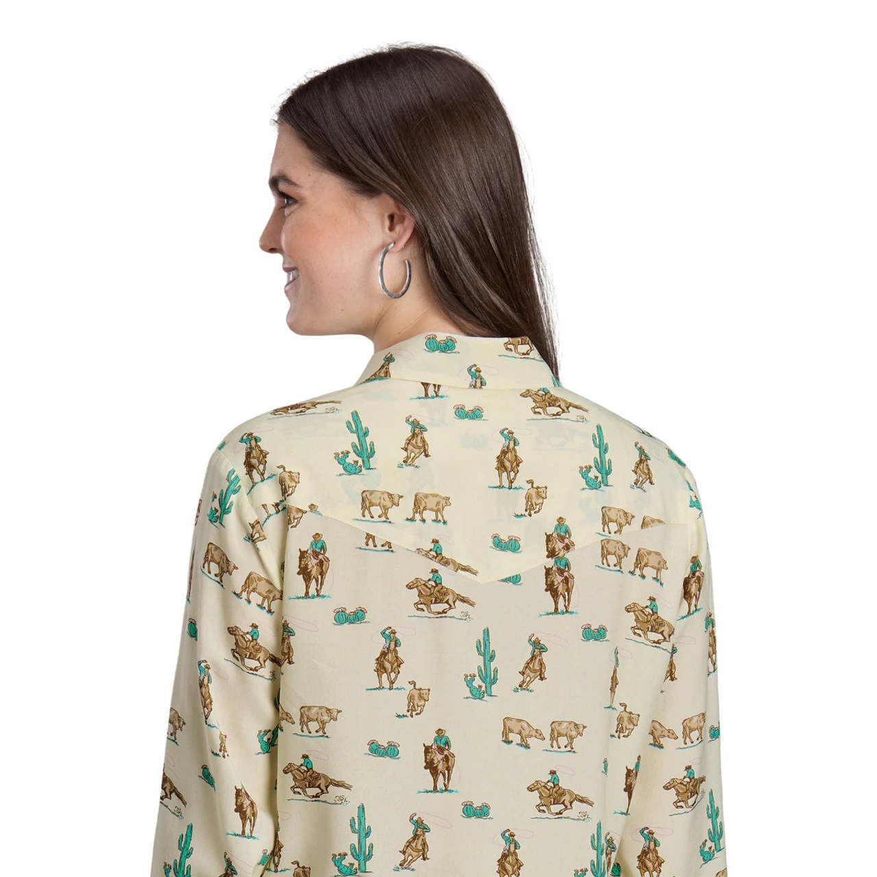 Roper Desert Cowboy Print Snap Shirt 4 Roper Desert Cowboy Print Snap Shirt - Image 2