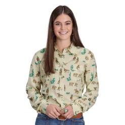 Roper Desert Cowboy Print Snap Shirt