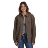 Roper Brown Canvas Shirt Jacket -Royal Horse Outfitters ladies shirt jacket brown front 03 098 0592 6111 roper 79343.1726848246