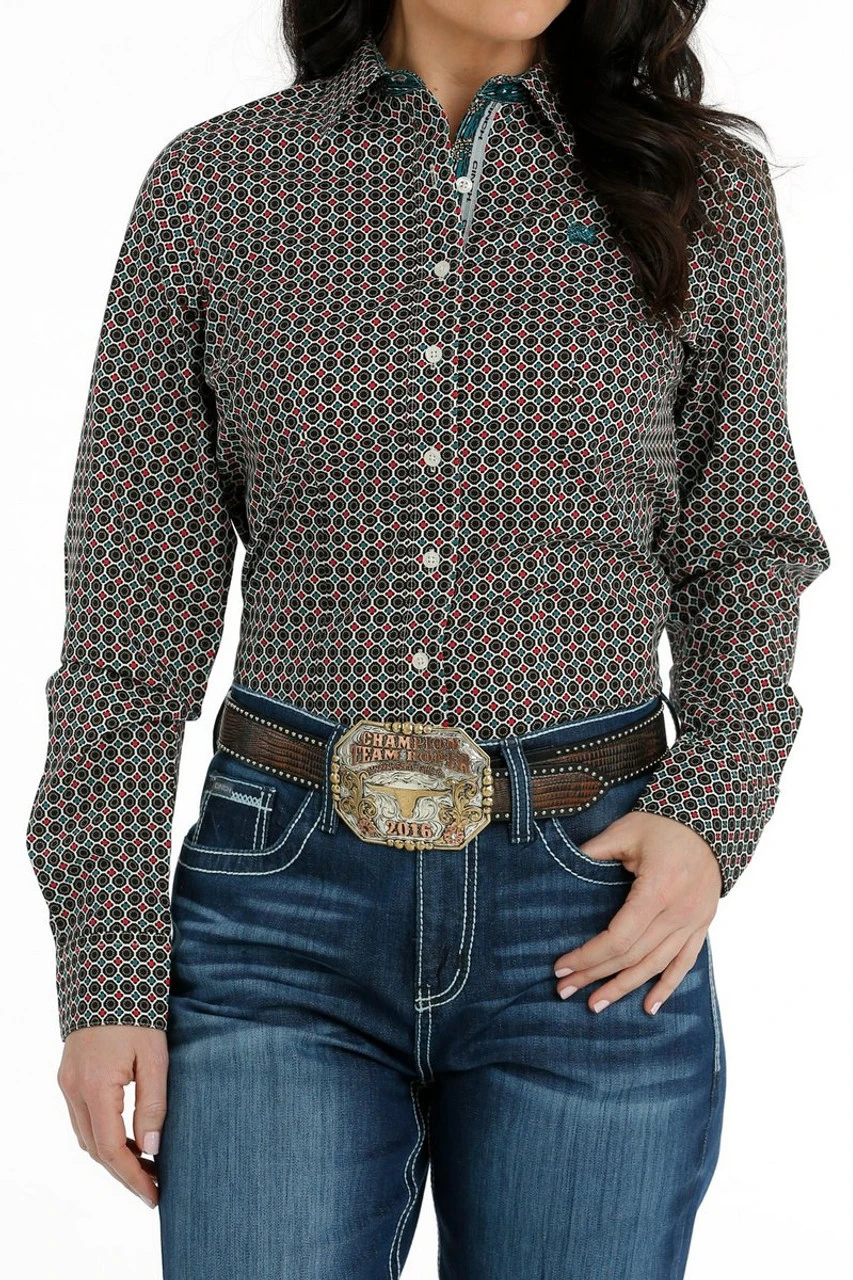 Cinch Medallion Print Performance Shirt 5 Cinch Medallion Print Performance Shirt - Image 3