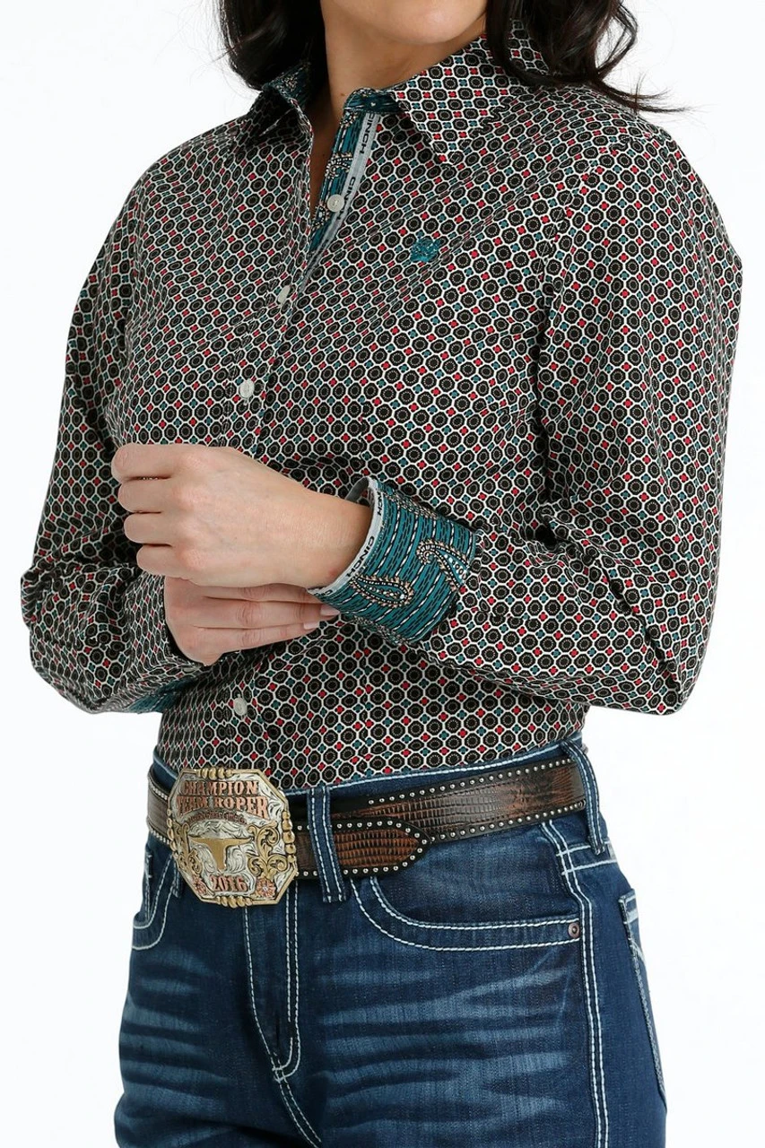 Cinch Medallion Print Performance Shirt 4 Cinch Medallion Print Performance Shirt - Image 2