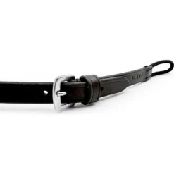 Fager Leather Curb Strap -Royal Horse Outfitters leather curb strap black buckle loop 2 fager 67915.1752883587