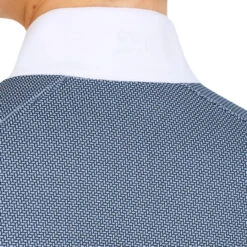 RJ Classics Liv Blue Petal Dots Show Shirt -Royal Horse Outfitters liv show shirt ls blupetal detail back LIV839 rj classics 51522.1740716715