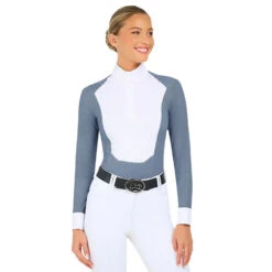 RJ Classics Liv Blue Petal Dots Show Shirt