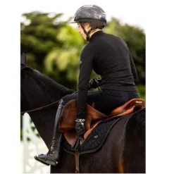 TKEQ Logan Perforated Competition Top -Royal Horse Outfitters logan perforated ls black lifestyle rider TKEQ.jpeg 64101.1737392708