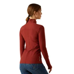 Ariat Lowell 3.0 1/4 Zip Baselayer Solids FW25 -Royal Horse Outfitters lowell 3.0 baselayer mad.brn back 10062632 ariat 39324.1757448173