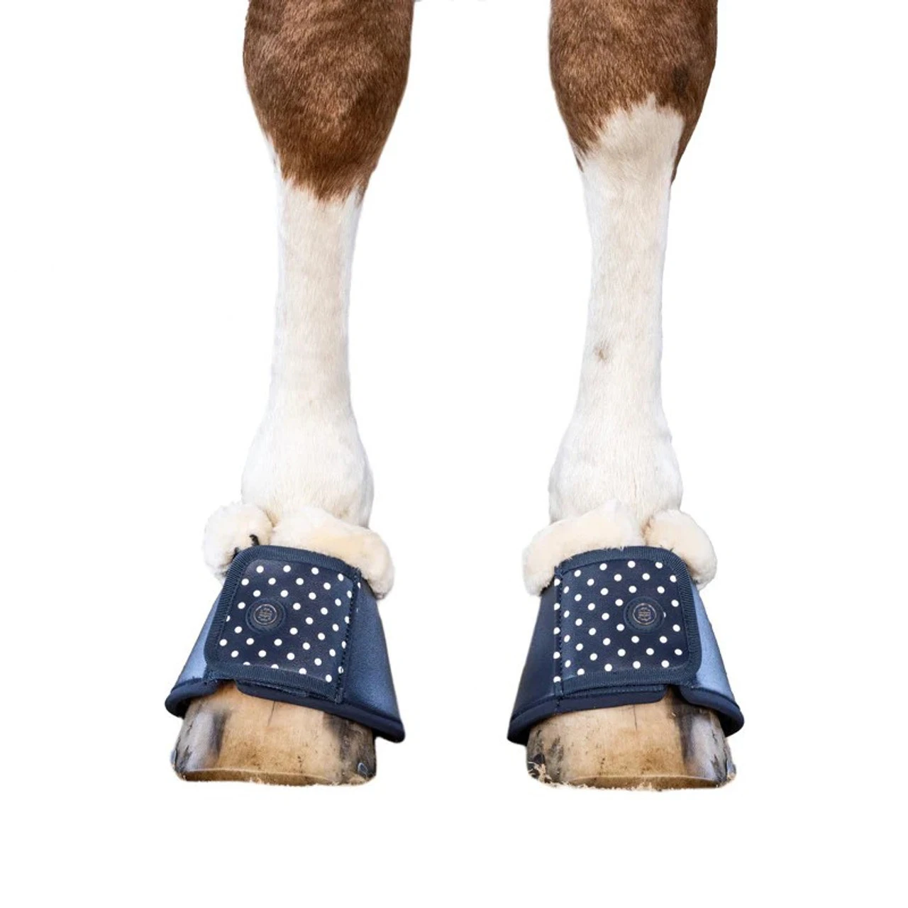 Lara Tweedie Navy Polka Dot Luxe Bell Boots 4 Lara Tweedie Navy Polka Dot Luxe Bell Boots - Image 2