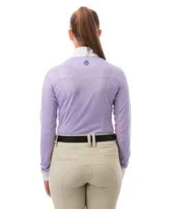 Equinavia Martha LS Show Shirt -Royal Horse Outfitters martha show shirt LS lavender back E32001 LAPU equinavia 77767.1715291609
