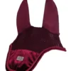 HKM Mellow Velvet Fly Bonnet -Royal Horse Outfitters mellow velvet fly bonnet wine red 13615 3100 0650 hkm 01702.1666914953