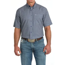 Men's Cinch ArenaFlex Royal Print SS Shirt