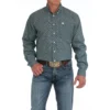 Men's Cinch Geo Plaid Button Down Shirt 2 Men's Cinch Geo Plaid Button Down Shirt -Royal Horse Outfitters mens cinch classic fit ls blue front MTW1105896 miller 02192.1746578432