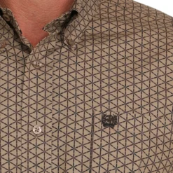 Men's Cinch Classic Fit Brown Print Shirt 9 Men's Cinch Classic Fit Brown Print Shirt -Royal Horse Outfitters mens cinch classic fit ls brown detail MTW1105881 miller 11751.1738722426