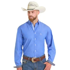 Men's Panhandle Blue Button Down Shirt