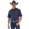 Men's Roper Blue Stripe SS Snap Shirt 1 Men's Roper Blue Stripe SS Snap Shirt -Royal Horse Outfitters mens ss shirt blue front 0100200440436 roper 86025.1750815228