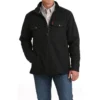 Men's Cinch Brushed Knit Shirt Jacket -Royal Horse Outfitters mens zip jacket black front MWJ1907001 miller 31744.1727397677