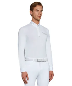 Men's Cavalleria Toscana Piqué Zip LS Polo