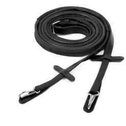 Schockemöhle Neo Rubber Reins + Clips -Royal Horse Outfitters neo rubber reins clip black hero 1103 00042 schockemoehle 01967.1712845186