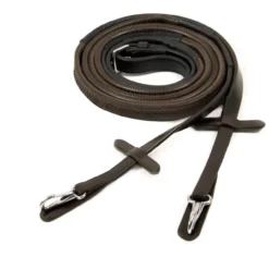 Schockemöhle Neo Rubber Reins + Clips -Royal Horse Outfitters neo rubber reins clip brown hero 1103 00042 schockemoehle 04878.1712845186