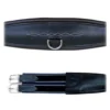Stubben Leather Overlay Girth Double End Elastic -Royal Horse Outfitters overlay leather girth black 10838 stubben 29711.1689016650