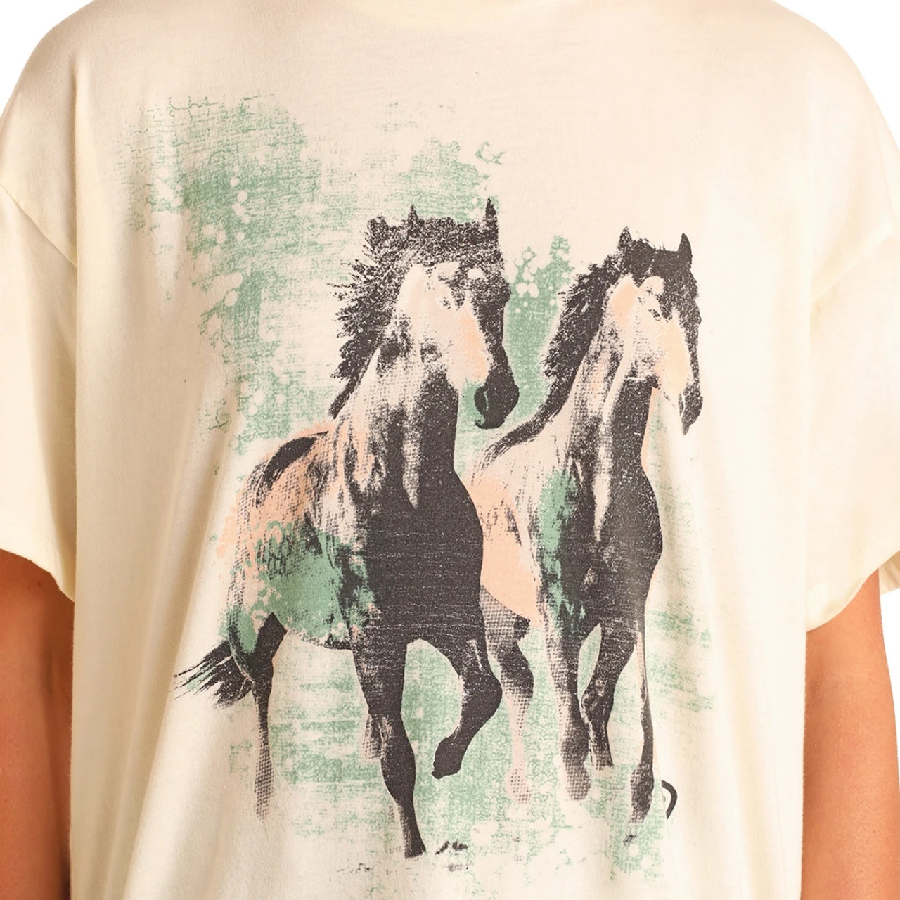 Rock & Roll Denim Horses Oversized Tee 5 Rock & Roll Denim Horses Oversized Tee - Image 3