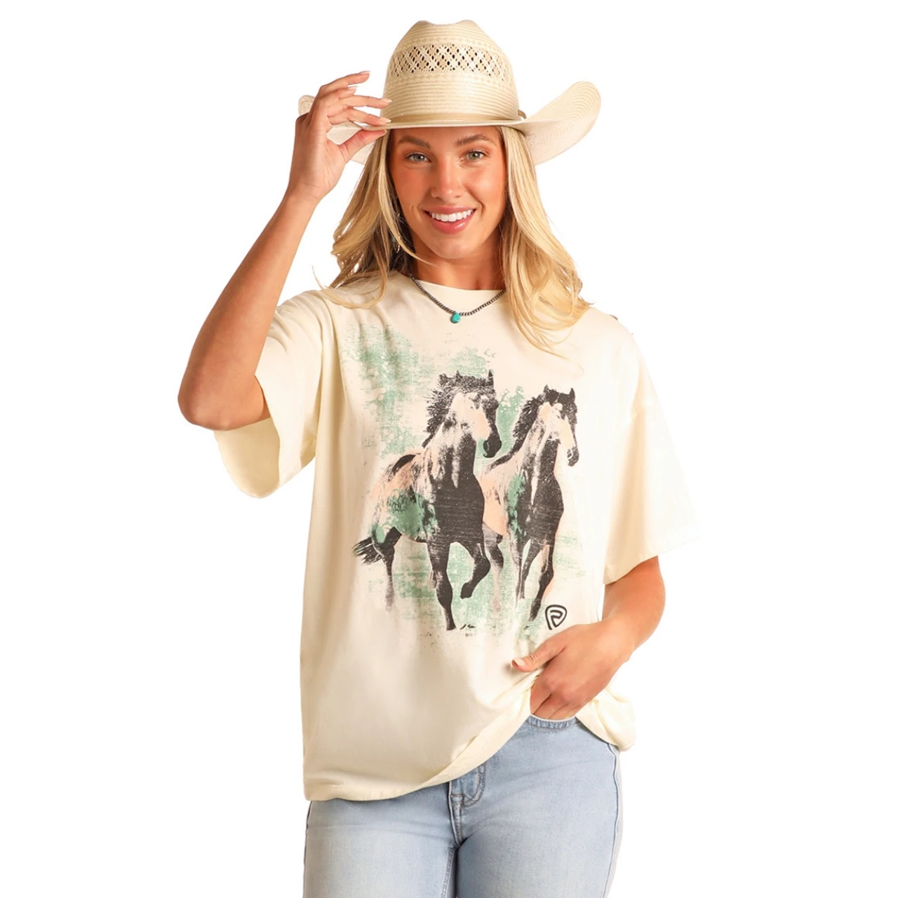 Rock & Roll Denim Horses Oversized Tee 3 Rock & Roll Denim Horses Oversized Tee