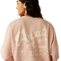 Ariat Canvas Oversized T-Shirt 9 Ariat Canvas Oversized T-Shirt -Royal Horse Outfitters oversized tee ls peach detail back 10054491 ariat 63293.1736813569