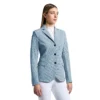 Cavalleria Toscana Perforated Competition Jacket -Royal Horse Outfitters perforated competition jacket blue fog front main GGD025 JF115 7O00 CT 07911.1741381436