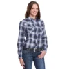 Roper Blue Metallic Plaid Snap Shirt 1 Roper Blue Metallic Plaid Snap Shirt -Royal Horse Outfitters plaid snap shirt blue front 105001017000 roper 90433.1758674310