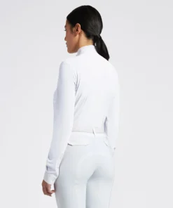 Cavalleria Toscana Pleated Bib LS Show Shirt 12 Cavalleria Toscana Pleated Bib LS Show Shirt -Royal Horse Outfitters pleated bib LS comp shirt white back CAD264 JE022 0001 CT 74438.1723163595