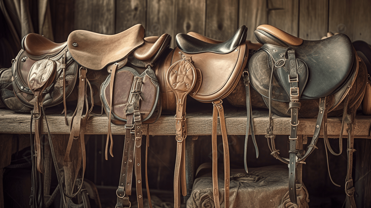Royal Horse Outfitters -Royal Horse Outfitters pngtree horse saddles in a wooden stall lined up picture image 3183122