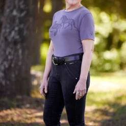 Kerrits Pocketful Stretch Utility Breeches -Royal Horse Outfitters pocketful stretch utility breech black front lifestyle 50461 kerrits 35712.1744673549